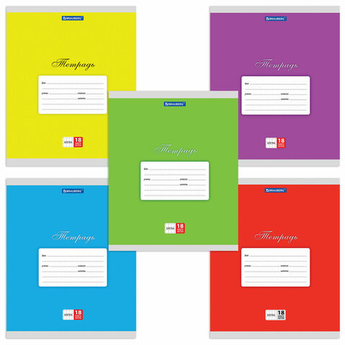 Тетрадь 18 л. клетка