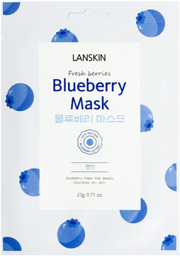 LanSkin Маска тканевая с голубикой 21г  *5*10