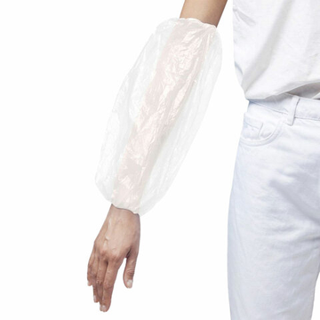 Нарукавники одноразовые прочные КОМПЛЕКТ 50шт (25пар) ПЭ, 24мкм, 6г, 25х40см, ELEGREEN, шк26798