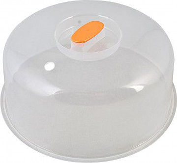 Крышка для микроволновых печей СВЧ, диаметр 23,5 см, высокая, прозрачная, 12х23,5х23,5 см