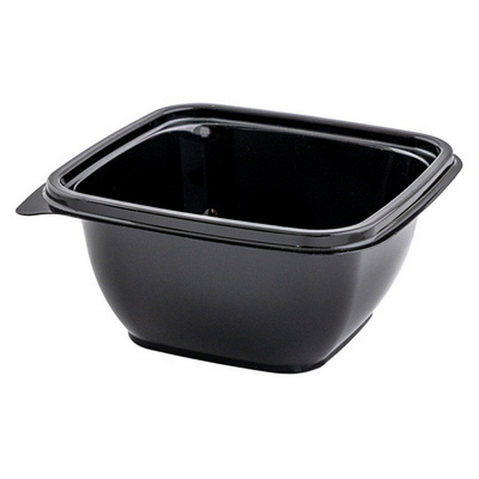 Контейнер квадратный 500 мл 126*126*60 мм без крышки, прозрачный /500 (крышка 17-0268)