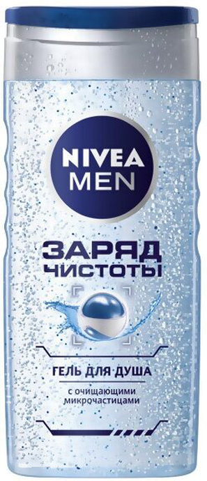 NIVEA Men Гель/душа 250 Заряд чистоты / 12