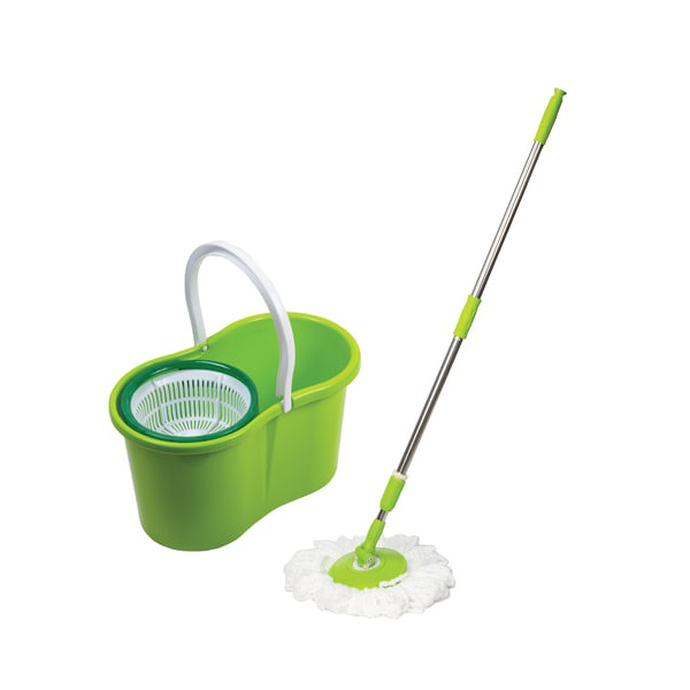 Набор для уборки Лайма, ведро 7л/5л с отжимом, швабра с кругл. насадкой (2шт.крепление кольцо)