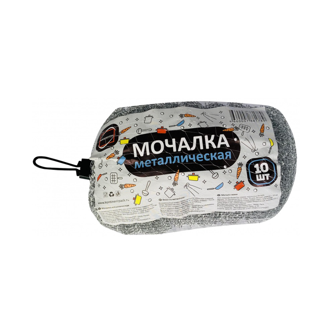 Мочалка металлическая  15 гр/10 шт.