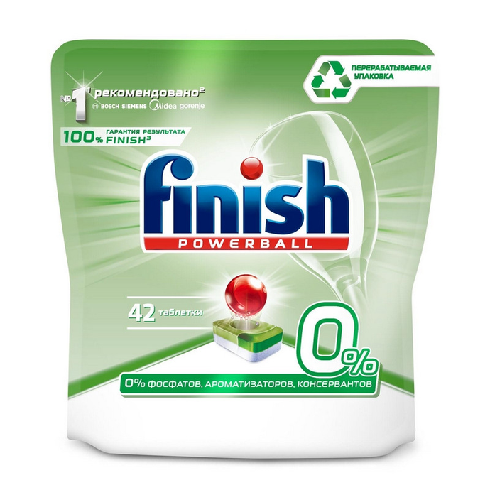 FINISH Green Таблетки д/пмм 0% 42 табл
