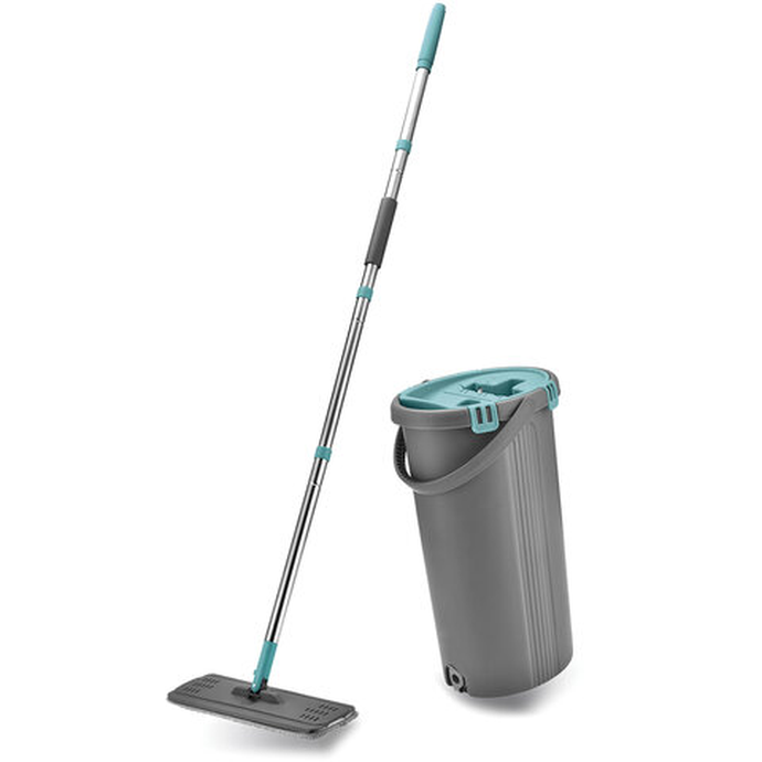 Набор для уборки: Швабра, Моп, двухкамерное ведро с отжимом