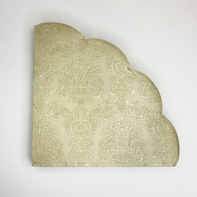 Салфетки бумажные декоративные Art Bouquet Rondo Ф32, 3хсл, 12шт. Барокко Золото/15