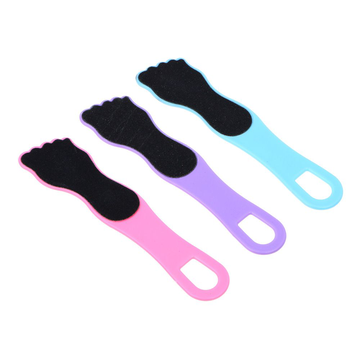 ЮниLook Терка для ног 2-x сторонняя с абразивной поверхностью, пластик, 17,2x3,9см, 3 цвета