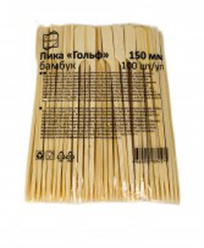 Пика Гольф 15 см 100 шт. БАМБУК КонтинентПак