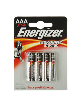 4 шт. Энерджайзер Батарейка POWER  ААА *6*12