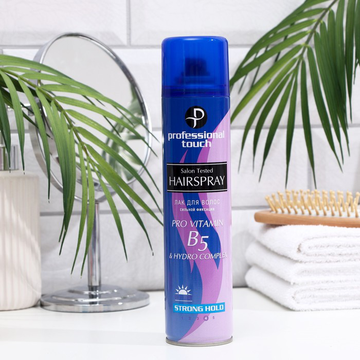 Prof.Touch  Лак д/волос  B5 & Complex  (син)  С.Ф 265 мл. *12*