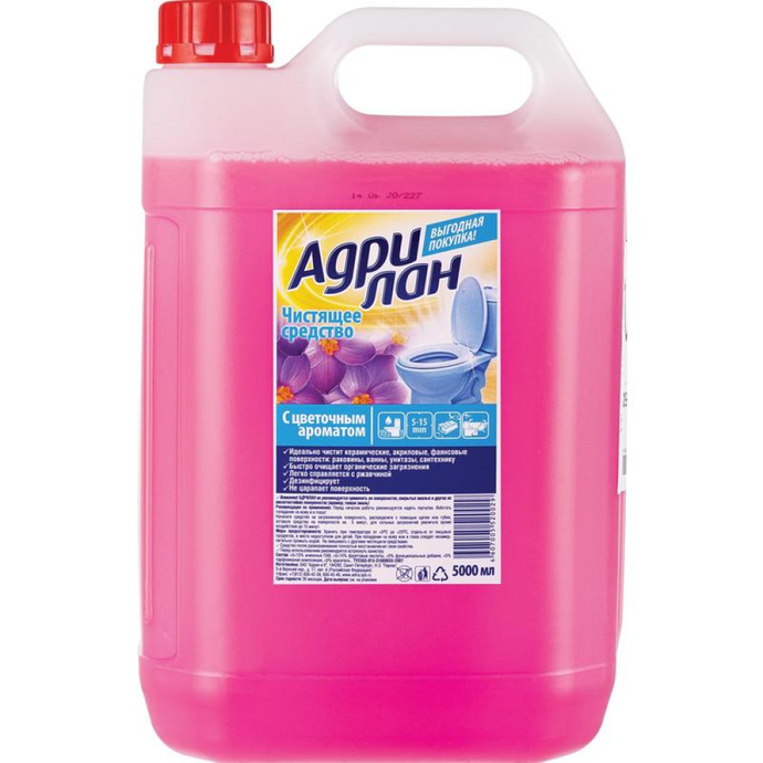Адрилан Средство для чистки сантехники 5л/вл.3