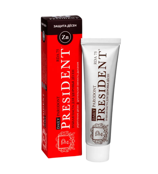 Зубная паста PRESIDENT DAILY Parodont (75 RDA) 68 г
