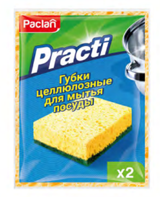 PACLAN ГУБКА ЦЕЛЛЮЛОЗНАЯ, 2шт./упак.