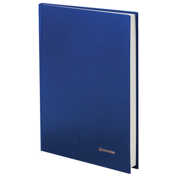 Книга учета 144л., линия твердая, бумвинил, офсет, А4 (200*290мм), синий