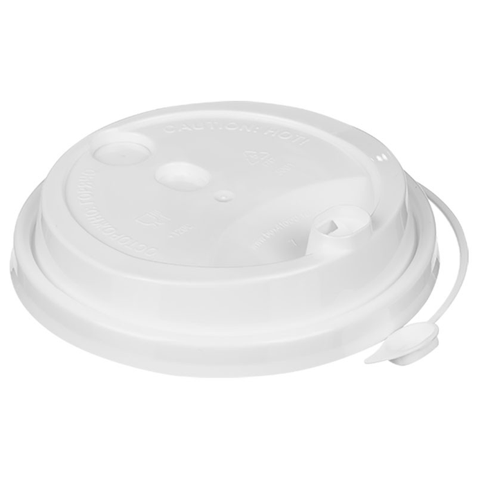 Крышка с заглушкой для стакана (d90мм) (ПП) белая (ст 15993/14066)