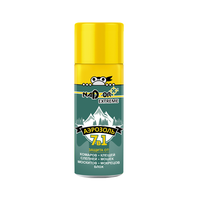 Nadzor Аэрозоль Extreme 7в1 100 мл (от комар/клещей/мошки/мокрецов/слепней/москитов/блох) *5*15