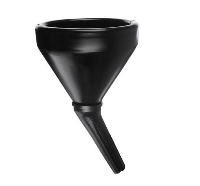 Воронка большая черная (классик), фильтр в комплекте. 14x17x28см
