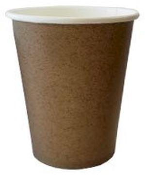 Стакан 400мл Крафт темный бумажный d-90, h-135 пол об 500 мл*50/1000