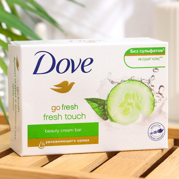 DOVE мыло. Прикосновение свежести (зеленое) 135 гр.