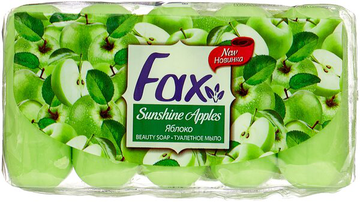 ФАКС  блок 5 шт  Туалетное мыло ЯБЛОКО 5 x 70г  *12*24