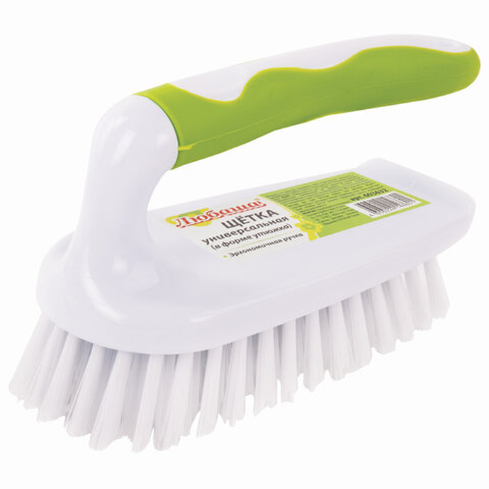 Щетка универсальная Любаша "Утюжок" ручка с ПВХ покрытием (в8,5*ш6,5г 15см)
