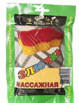 Губка д/тела  Злючка Массажная    20*100  (Г)