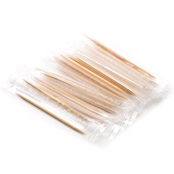 Зубочистки деревянные в индивид.п/э упак. 1000шт