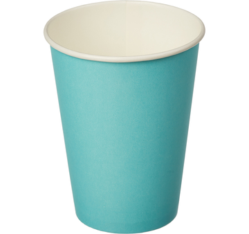 Стакан бумажный 1сл 300 (430) мл Д-980 мм для горячего, бирюзовый