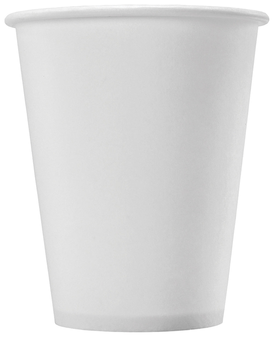 Стакан 250 мл,Белый бумажный d-80 пол. об 280 мл ЭКОНОМ 50/1250 (крышка 24-8618)