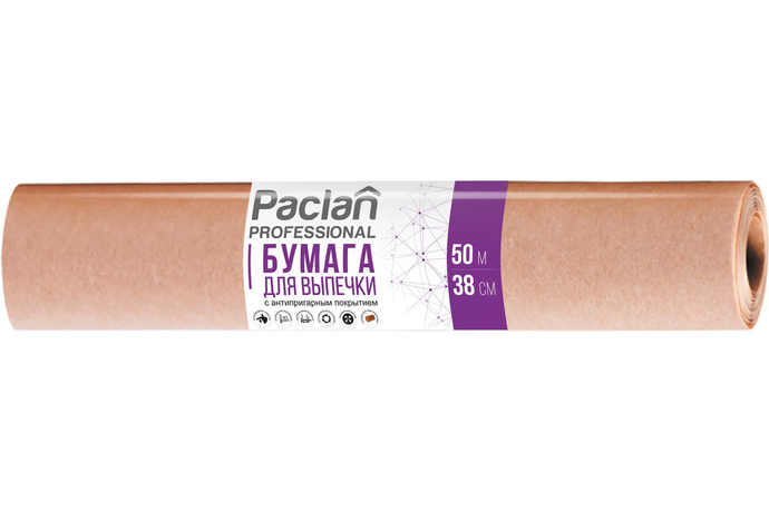 PACLAN БУМАГА ДЛЯ ВЫПЕЧКИ 38СМ Х 50М силикониз.