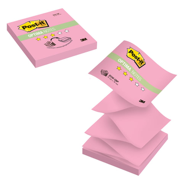 Блок самоклеящийся (стикеры) 76*76 мм, 100 листов, розовый неон Z блок