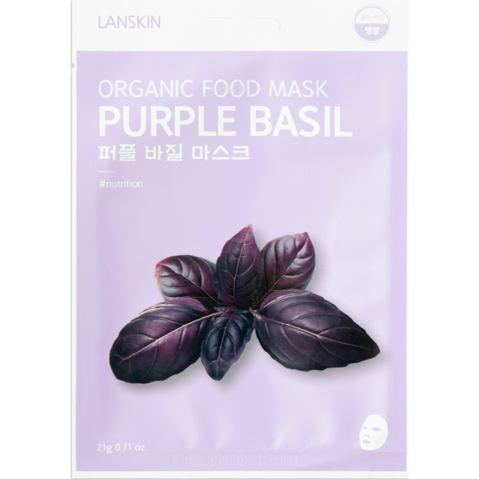 LanSkin Маска тканевая с базиликом 21г  *5*10