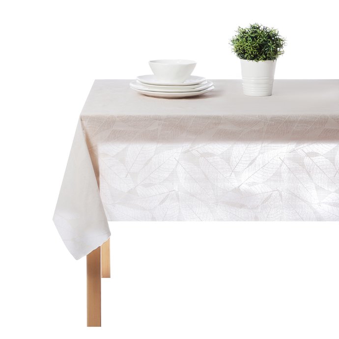 PROVANCE Милк Скатерть ПВХ 110х137см ажурная, листья