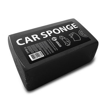 GRASS Губка автомобильная прямоугольная черная190*110*55 мм (индивид.упак), IT-0581