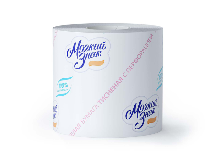 Туалетная бумага Мягкий знак 1-сл. 1 рул./вл.72 С28