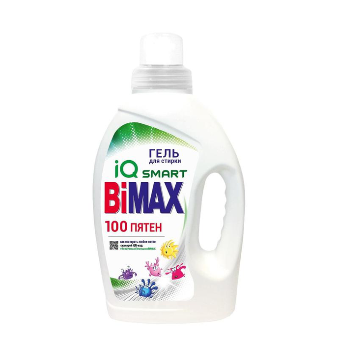 ЖИД.СР-ВО Д/СТИРКИ BIMAX ГЕЛЬ 100 ПЯТЕН 1,3 Л 1*4