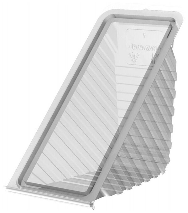 Контейнер (бутербродник) однораз. пластик. упаковочный УК-20 ПЭТ, прозрачн. ПЩ 0,44Б (Каштан) /200