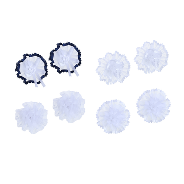 BERIOTTI Набор детских резинок для волос 2шт, 7см, полиэстер, 4 дизайна, ШБ23-06