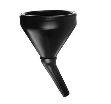 Воронка большая черная (классик), фильтр в комплекте. 14x17x28см