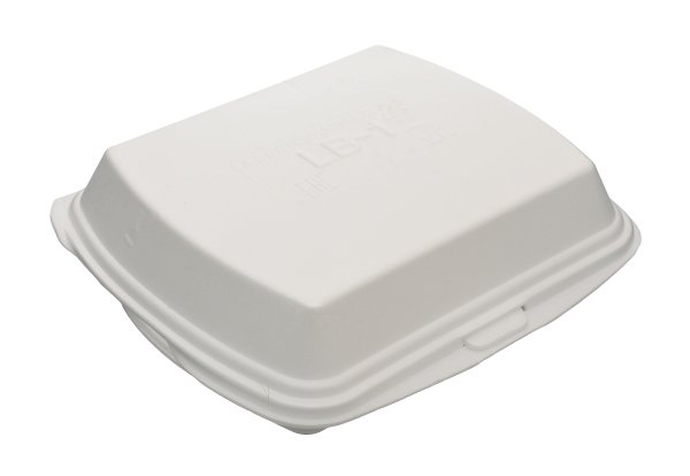 Ланч-бокс ВПС-1 секция, белый в полиэтилене