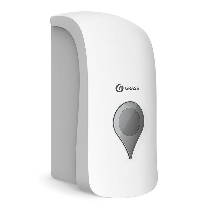 Пластиковый диспенсер ручной для мыла пенка белый GRASS IT-0637