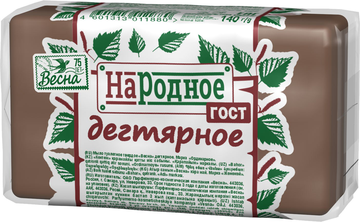 МТ  ВЕСНА Народное ГОСТ (дегтярное) в пленке ППП 140 г. арт. 6119