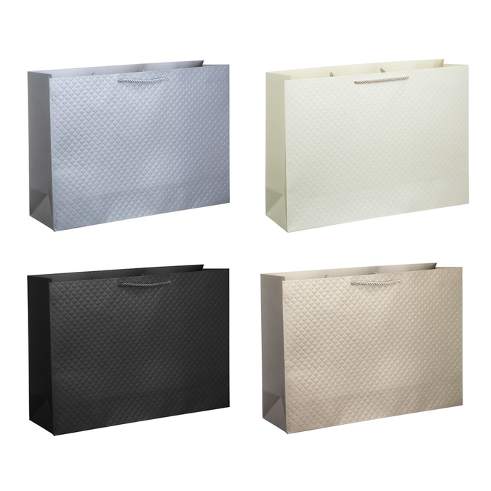 Пакет подарочный, высококачественная бумага, 42х12х31см, 4 цвета