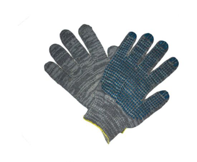 Перчатки 10 класс (5) с ПВХ графит