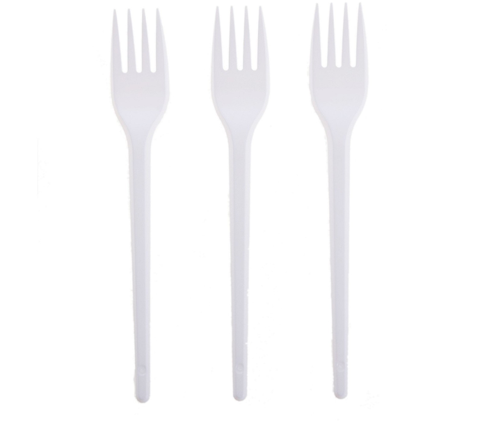 Вилка 16,5 см белая 100шт/2500