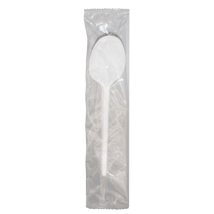Ложка столовая в инд. упак. 165 мм ПС цвет Белый ОЗЛП/ВЗЛП (х300)