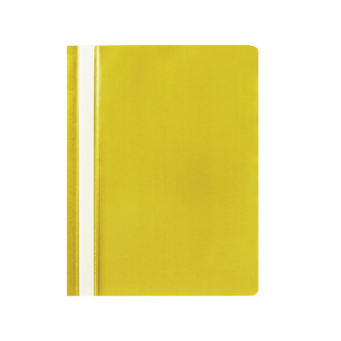 Скоросшиватель пластиковый STAFF, А4, желтый