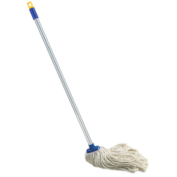 Швабра с веревочной насадкой, черенок 120 см, еврорезьба, 165 г (хлопок), ворс 26 см, LAIMA