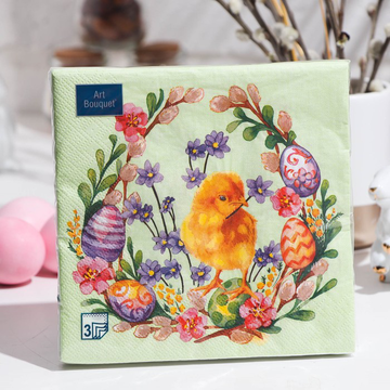 Салфетки  Art Bouquet "Пасхальный сюрприз" 33х33 3 сл.,20л/вл.12
